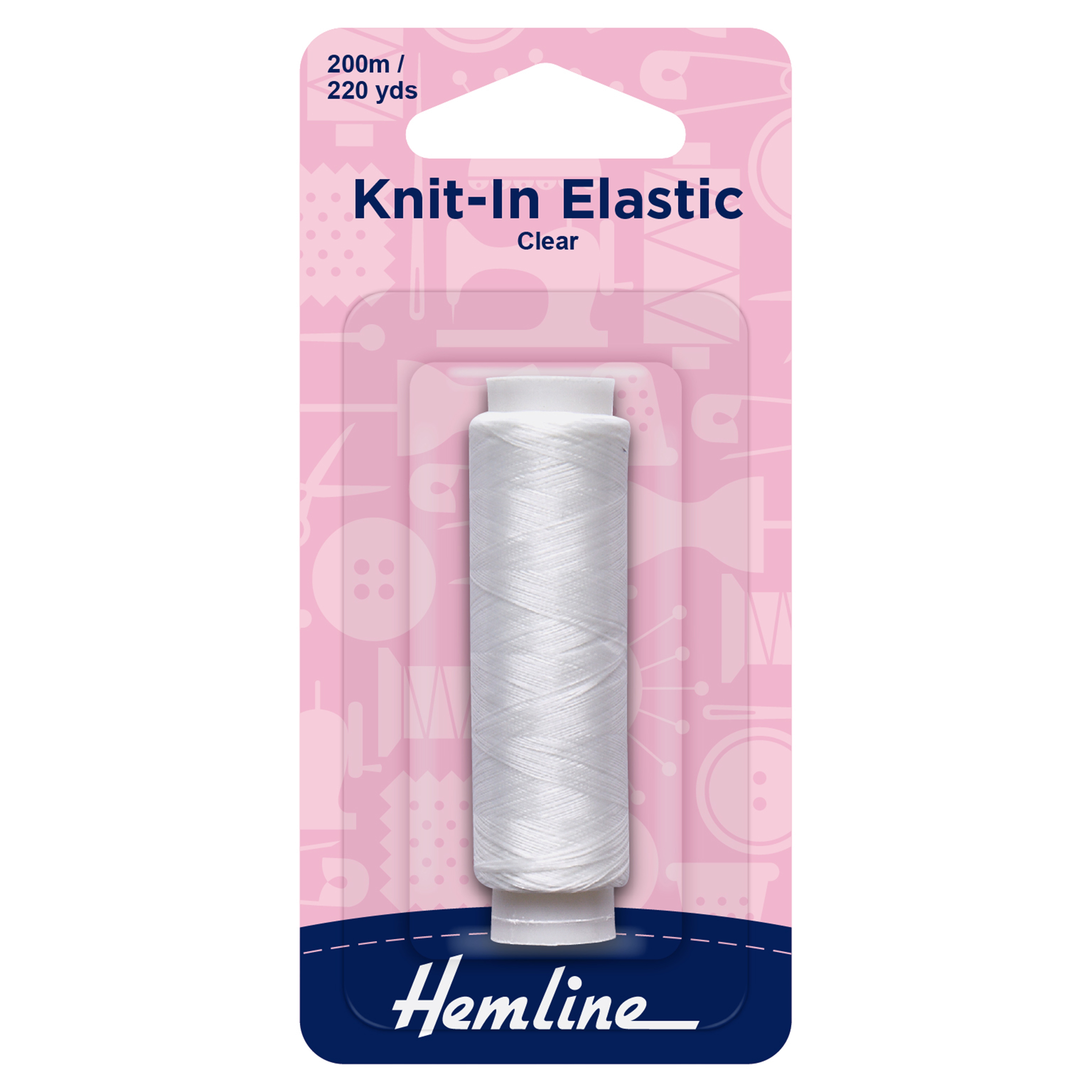 Hemline KnitIn Elastic 200m Clear > Elastic > Barnyarns Ripon LTD
